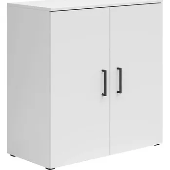 regál Dvoudveřová skříň MultiDo 80 cm - Black Red White - BRW Bílá 80x83 cm