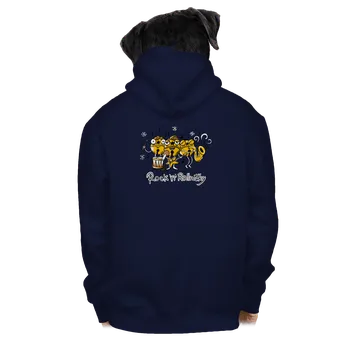 Pánská mikina Bastard Rock 'n' rollničky pánská mikina na zip Navy