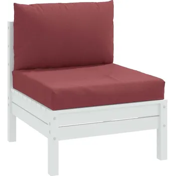 Podsedák vidaXL Podušky na palety 2 ks vínová melanž textil