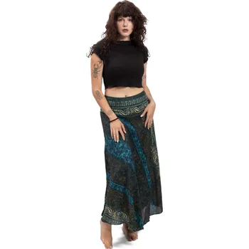 Dámská sukně Dlouhá sukně THAI STAINED - modrá I. XL