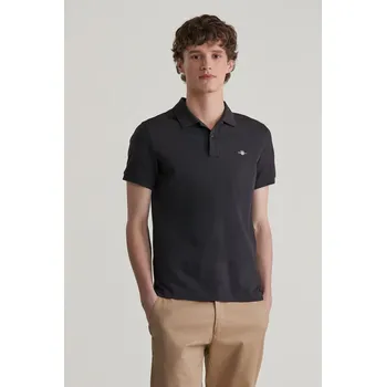 POLOKOŠILE GANT SLIM SHIELD SS PIQUE POLO BLACK