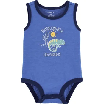 Kojenecký body CARTERS CARTER'S Body bez rukávů Blue Chameleon kluk NB/vel. 56