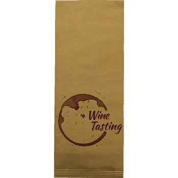 Papírový ubrousek INFIBRA Papírová kapsička na příbory New NATUR Wine Tasting s bílým ubrouskem - 125ks