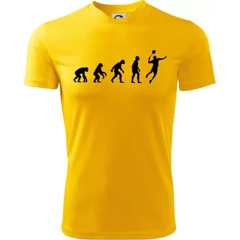 Chlapecké tričko Evoluce Badminton - Dětské triko sportovní (dresovina) - 122 cm/6 let ( Žlutá )