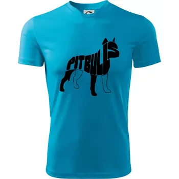 Chlapecké tričko Pit Bull Teriér - Dětské triko sportovní (dresovina) - 146 cm/10 let ( Světlý tyrkys )