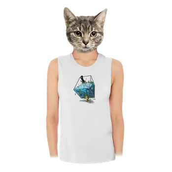 Bastard Migrující rybka dámské tílko volné White