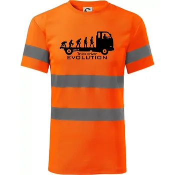 Truck driver evolution - Triko reflexní - HV PROTECT - 2XL ( Neonově oranžová )