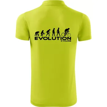 Pánská košile Evoluce cyklistiky - Polokošile Victory sportovní (dresovina) - M ( Limetková )
