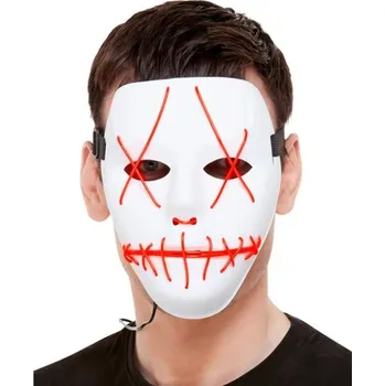 Karnevalová maska Smiffys Maska Stitch svíticí neonově růžová