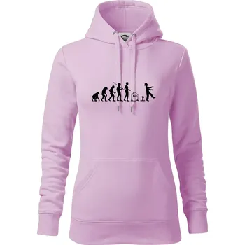 Dámská mikina Evoluce Zombie (Hana-creative) - Mikina dámská Cape s kapucí - S ( Orchid )