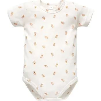 Kojenecký body PINOKIO Body krátký rukáv Lovely Day Beige MEDVÍDCI - 74