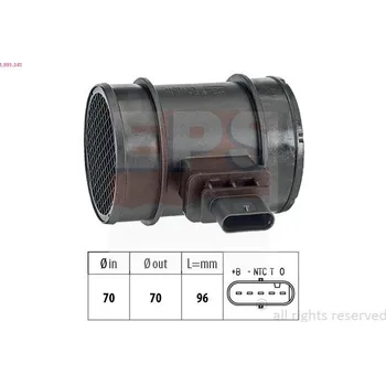 Čidlo automobilu Snímač množství protékajícího vzduchu EPS 1.991.341