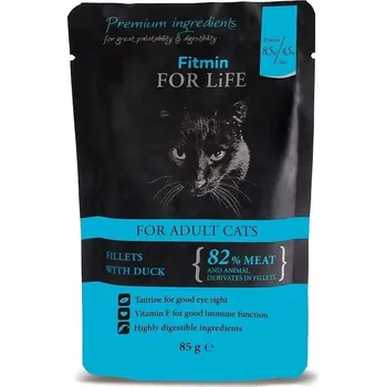 Krmivo pro kočku Kapsička Fitmin Cat pro dospělé kočky s kachnou 28x85 g