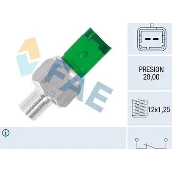 Čidlo automobilu Snímač, tlak oleje FAE 18502