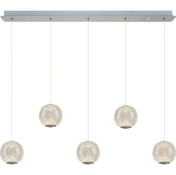 LED Lustr na lanku CREMONA 5xLED/5W/230V 3000K matný chrom