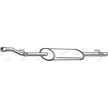 Tlumič výfuku Střední tlumič výfuku WALKER 23245