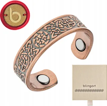 Prsten Měděný magnetický náramek, kartáčovaný