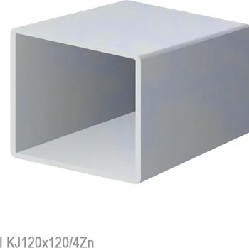 Zábradlí Uzavretý profil 120x120x4mm, zinkovaný DX51D+Z100, hladký L=6000mm, cena za kus