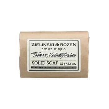 Čistící mýdlo Zielinski & Rozen Tobacco, Vetiver, Amber Mýdlový blok