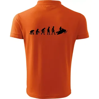 Pánská košile Evoluce skútr - Polokošile pánská Pique Polo 203 - XL ( Oranžová )