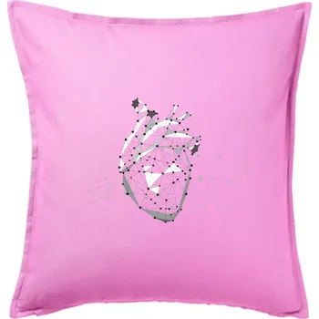 Polštář Lidské srdce - Polštář 50x50 - 50x50 - Pouze potah ( Růžová )