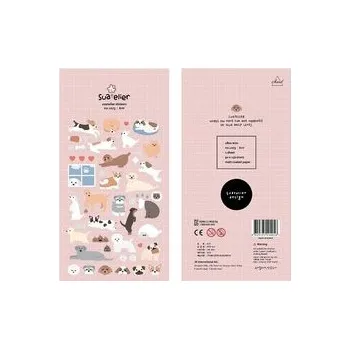 Set školních potřeb Naklejki ozdobne Pieski