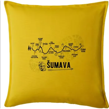 Polštář Profil Šumava - Polštář 50x50 - 50x50 - Pouze potah ( Žlutá )