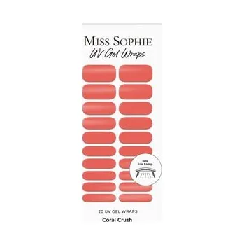 Make-up Miss Sophie UV Gel Wraps Coral Crush Fólie na nehty