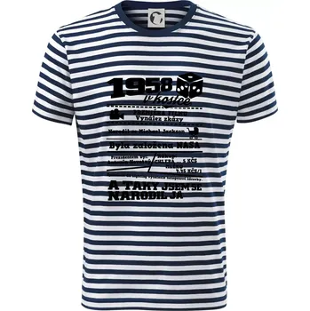 1958 v kostce - Triko na vodu - M ( Prouhovaná )