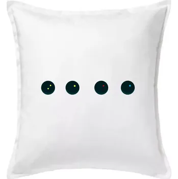 Polštář Evolution squash ball - Polštář 50x50 - 50x50 - Pouze potah ( Bílá )