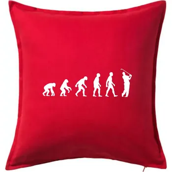 Polštář Evoluce Golf - Polštář 50x50 - 50x50 - Pouze potah ( Červená )