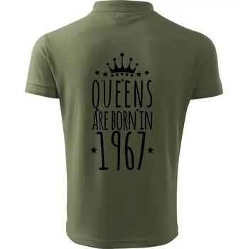 Pánská košile Queens are born in 1967 - Polokošile pánská Pique Polo 203 - 3XL ( Khaki )