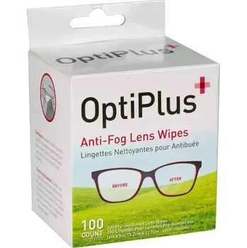Hygienický ubrousek Vlhčené ubrousky proti zamlžování brýlí OptiPlus 100ks