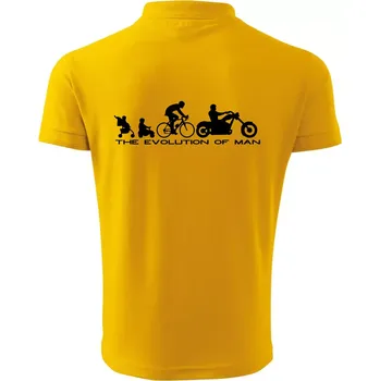Pánská košile Evolution of man (Chopper) - Polokošile pánská Pique Polo 203 - XL ( Žlutá )