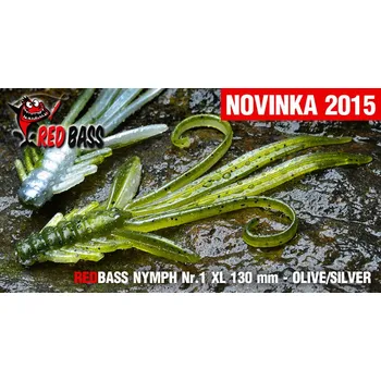 Umělá nástraha Nymfa REDBASS XL - Olive / Silver /130mm - 1ks