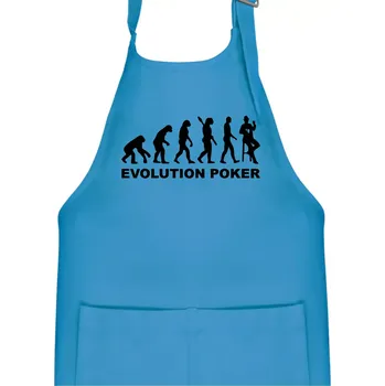 Kuchyňská zástěra Evolution poker - Dětská zástěra na vaření - Univerzální velikost ( Světlý tyrkys )