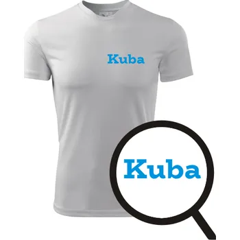 Pánské tričko Bílé tričko Kuba - dárek pro Jakuba - barva bílá - velikost S