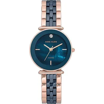 Módní doplněk Anne Klein dámské hodinky kulaté AK/3158NVRG