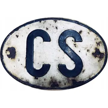 Obraz Plechová cedule CS