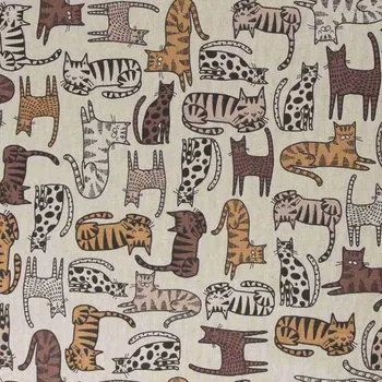 SWAFING Dekorační látka Amar kočky