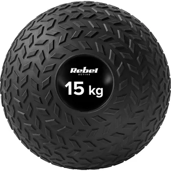 Rebel RBA-3108-15 Medicinbal Slam Ball, 23 cm, 15 kg, černý