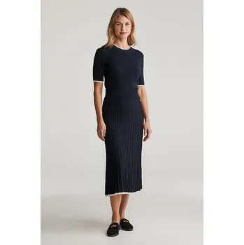 Dámská sukně SUKNĚ GANT KNITTED VISCOSE SKIRT EVENING BLUE