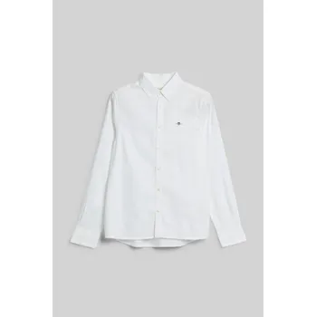 KOŠILE GANT SHIELD OXFORD BD SHIRT WHITE