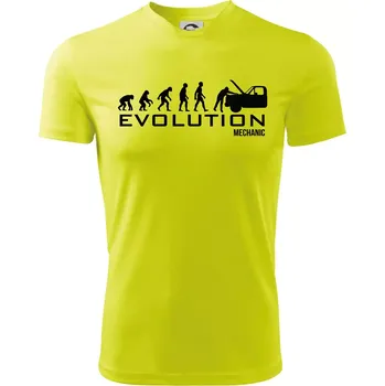 Evoluce mechanik - Dětské triko sportovní (dresovina) - 158 cm/12 let ( Neonově žlutá )