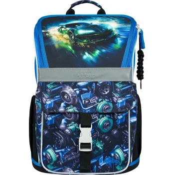 Školní batoh Baagl Školní aktovka Zippy Závodní auto