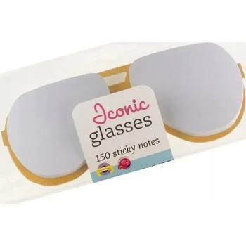 Zápisník SAMOLEPICÍ LÍSTEČKY NOTES DO ŠKOLY ZÁPISNÍK SEŠIT BRÝLE ŠEDÉ MEGA