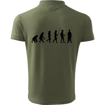 Pánská košile Evoluce zedník zbiječka - Polokošile pánská Pique Polo 203 - L ( Khaki )