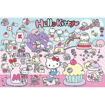 TREFL Puzzle Objevuj svět Hello Kitty 300 dílků