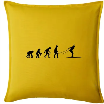 Polštář Biathlon Evoluce Běh - Polštář 50x50 - 50x50 - Pouze potah ( Žlutá )