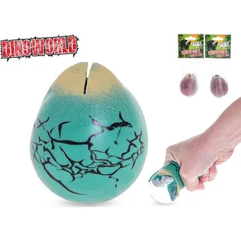 Figurka M.T. Dinoworld vejce strečové antistresové 6 cm s dinosaurem Barva: Zelená